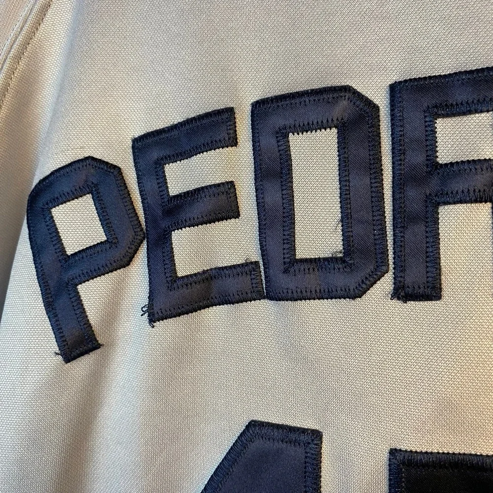 Majestic Boston Red Sox Dustin Pedroia 15 Gray Authentic MLB Jersey Size 52